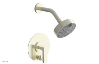 Phylrich ROND Pressure Balance Shower and Diverter Set (Less Spout), Lever Handle 4-573 - Satin Nickel