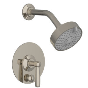 Phylrich WORKS Pressure Balance Shower and Diverter Set (Less Spout), Lever Handle 4-615 – Polished Nickel