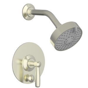Phylrich WORKS Pressure Balance Shower and Diverter Set (Less Spout), Lever Handle 4-615 – Satin Nickel