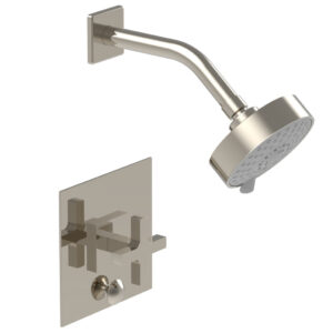 Phylrich CROI – Pressure Balance Shower and Diverter Set (Less Spout), Cross Handle 4-729 – Polished Nickel