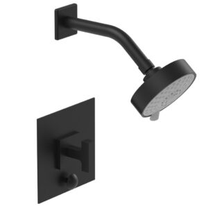 Phylrich CROI – Pressure Balance Shower and Diverter Set (Less Spout), Lever Handle 4-730 – Matte Black