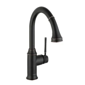 Hansgrohe Talis C Prep Kitchen Faucet, 2-Spray Pull-Down, 1.75 GPM in Rubbed Bronze