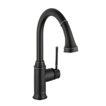 Hansgrohe Talis C Prep Kitchen Faucet, 2-Spray Pull-Down, 1.75 GPM in Rubbed Bronze