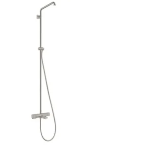 Hansgrohe Croma E Showerpipe without Shower Components in Brushed Nickel