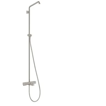 Hansgrohe Croma E Showerpipe with Tub Filler without Shower Components in Brushed Nickel