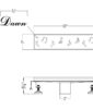 Dawn® Seine River Series – Linear Shower Drain 12″L In Polished satin