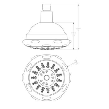 Dawn® Multifunction Showerhead, Chrome - Image 2