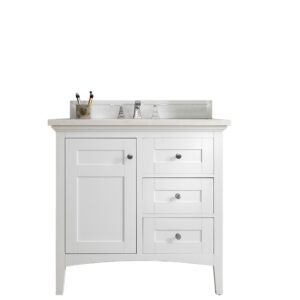 Palisades 36" Single Vanity, Bright White