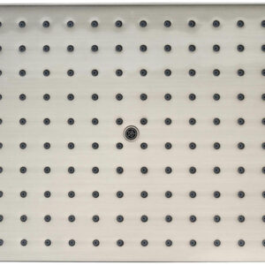 Dawn® Single Function Rectangle Rain Showerhead, Brushed Nickel