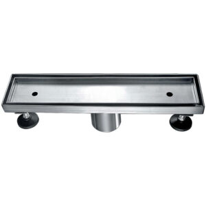 Dawn® Colorado River Series – Tile Insert Linear Shower Drain 12″L In Polished satin