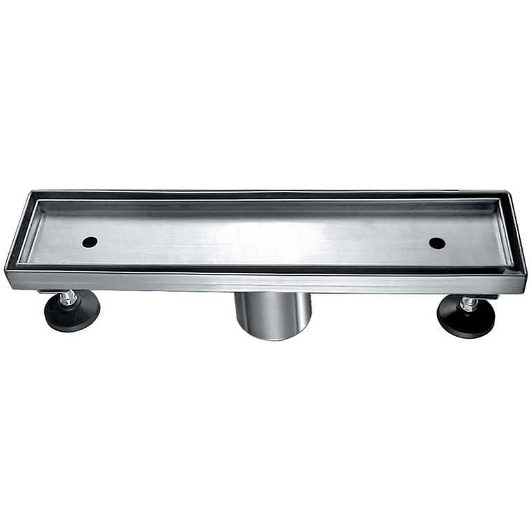 Dawn® Colorado River Series - Tile Insert Linear Shower Drain 12"L In Polished satin
