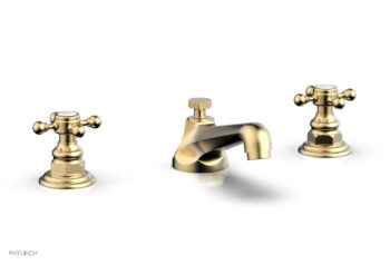 Phylrich HEX TRADITIONAL Widespread Faucet 500-01 - Satin Brass