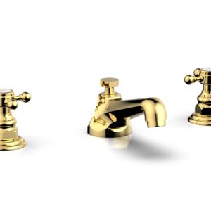 Phylrich HEX TRADITIONAL Widespread Faucet 500-01 – Polished Gold