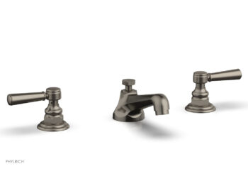 Phylrich HEX TRADITIONAL Widespread Faucet Lever Handles 500-02 - Pewter