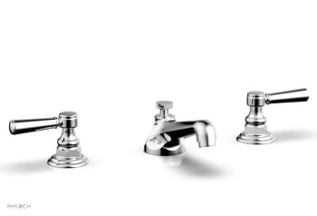 Phylrich HEX TRADITIONAL Widespread Faucet Lever Handles 500-02 - Polished Chrome