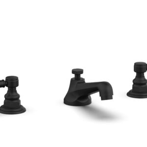 Phylrich HEX TRADITIONAL Widespread Faucet Lever Handles 500-02 – Matte Black