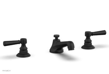 Phylrich HEX TRADITIONAL Widespread Faucet Lever Handles 500-02 - Matte Black