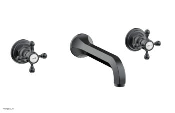 Phylrich HEX TRADITIONAL Wall Lavatory Set 500-11 - Gun Metal