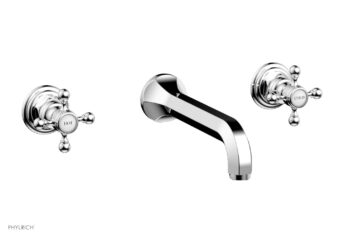 Phylrich HEX TRADITIONAL Wall Lavatory Set 500-11 - Polished Chrome