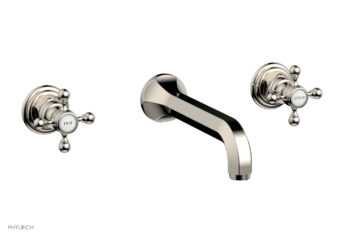 Phylrich HEX TRADITIONAL Wall Lavatory Set 500-11 - Polished Nickel