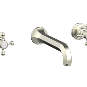 Phylrich HEX TRADITIONAL Wall Lavatory Set 500-11 – Satin Nickel