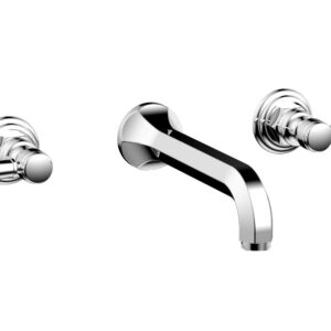 Phylrich HEX TRADITIONAL Wall Lavatory Set 500-12 – Polished Chrome