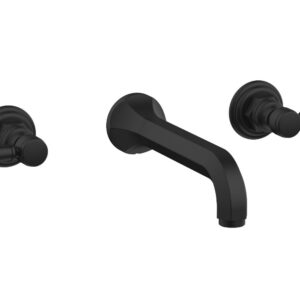 Phylrich HEX TRADITIONAL Wall Lavatory Set 500-12 – Matte Black