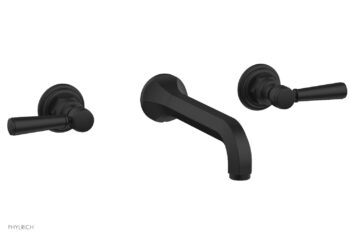 Phylrich HEX TRADITIONAL Wall Lavatory Set 500-12 - Matte Black