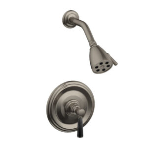 Phylrich HEX TRADITIONAL Pressure Balance Shower Set – Black Marble 500-23 – Pewter