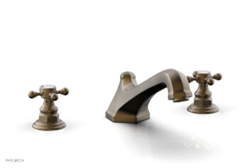 Phylrich HEX TRADITIONAL Deck Tub Set 500-40 - Old English Brass