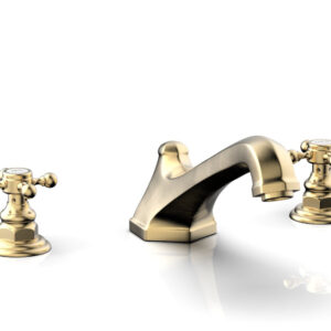 Phylrich HEX TRADITIONAL Deck Tub Set 500-40 – Satin Brass