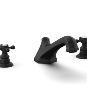 Phylrich HEX TRADITIONAL Deck Tub Set 500-40 – Matte Black