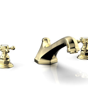 Phylrich HEX TRADITIONAL Deck Tub Set 500-40 – Polished Brass