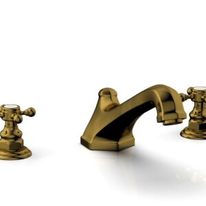 Phylrich HEX TRADITIONAL Deck Tub Set 500-40 – French Brass