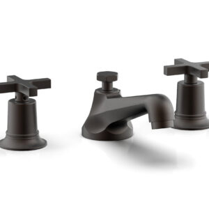 Phylrich HEX MODERN Widespread Faucet Low Cross Handles 501-01 – Oil Rubbed Bronze