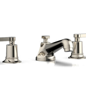Phylrich HEX MODERN Widespread Faucet Low Lever Handles 501-02 – Polished Nickel