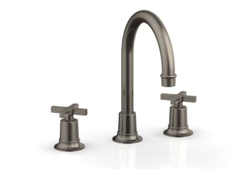 Phylrich HEX MODERN Widespread Faucet with Cross Handles 501-03 - Pewter