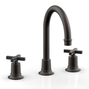 Phylrich HEX MODERN Widespread Faucet with Cross Handles 501-03 – Oil Rubbed Bronze