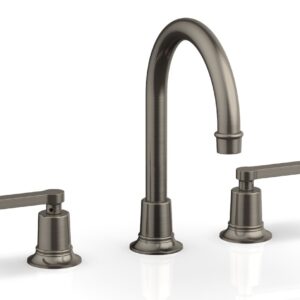 Phylrich HEX MODERN Widespread Faucet – Lever Handles 501-04 – Pewter