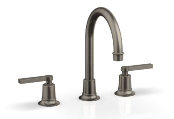 Phylrich HEX MODERN Widespread Faucet - Lever Handles 501-04 - Pewter
