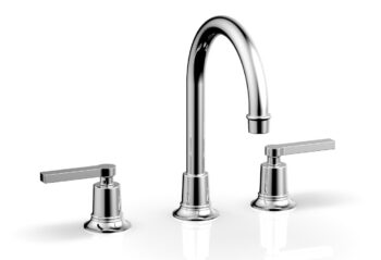 Phylrich HEX MODERN Widespread Faucet - Lever Handles 501-04 - Polished Chrome