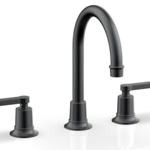 Phylrich HEX MODERN Widespread Faucet – Lever Handles 501-04 – Gun Metal