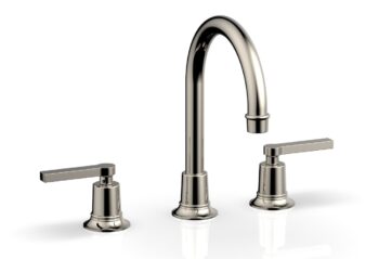Phylrich HEX MODERN Widespread Faucet - Lever Handles 501-04 - Polished Nickel