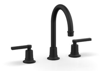 Phylrich HEX MODERN Widespread Faucet - Lever Handles 501-04 - Matte Black