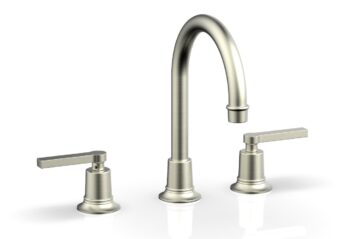 Phylrich HEX MODERN Widespread Faucet - Lever Handles 501-04 - Satin Nickel