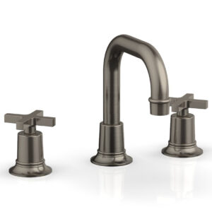 Phylrich HEX MODERN Widespread Faucet – Cross Handles 501-05 – Pewter