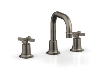 Phylrich HEX MODERN Widespread Faucet - Cross Handles 501-05 - Pewter