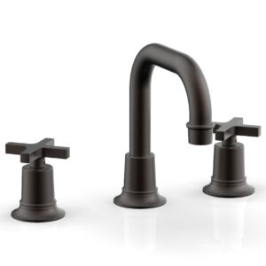 Phylrich HEX MODERN Widespread Faucet – Cross Handles 501-05 – Oil Rubbed Bronze