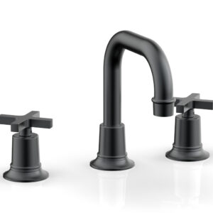 Phylrich HEX MODERN Widespread Faucet – Cross Handles 501-05 – Gun Metal