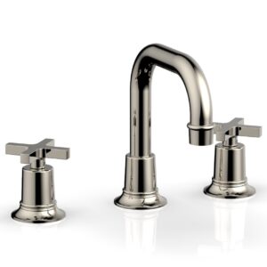Phylrich HEX MODERN Widespread Faucet – Cross Handles 501-05 – Polished Nickel